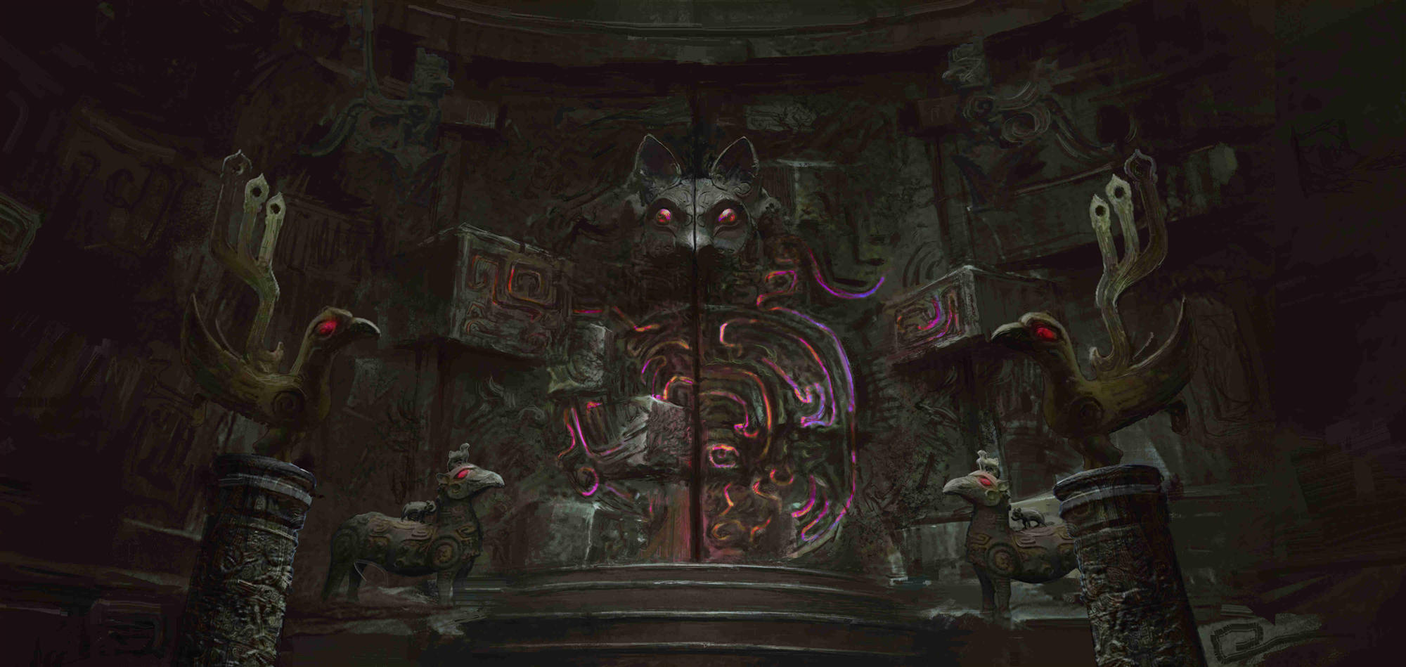 鸦鸣山府君庙大门